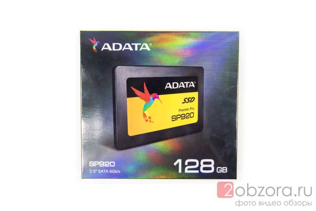 SSD диск ADATA Premier Pro SP920 128 Гб MLC (ASP920SS3-128GM-C) поставляється в барвистій картонній коробці