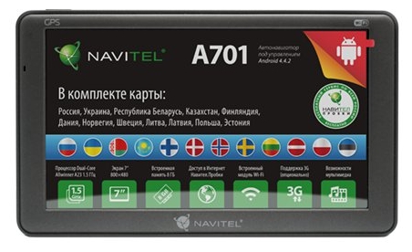 Аналогічний девайс, але з 7-дюймовим дисплеєм, Navitel A701, обійдеться приблизно в 6 тисяч рублів