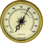 За свідченнями сухого і вологого термометрів знаходять відносну вологість повітря по Психрометричний таблицями